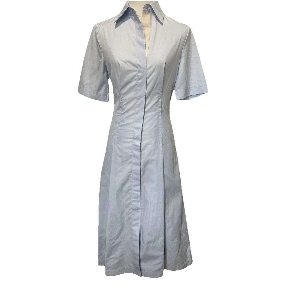 Vince Canvas Tape Shirtdress Women’s XXS Blue Short Sleeve NWT